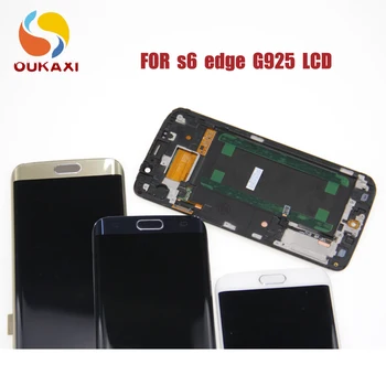 

Display Super AMOLED for SAMSUNG Galaxy s6 edge LCD + Frame G925 G925F G925I Touch Screen Digitizer Replacement 3 color