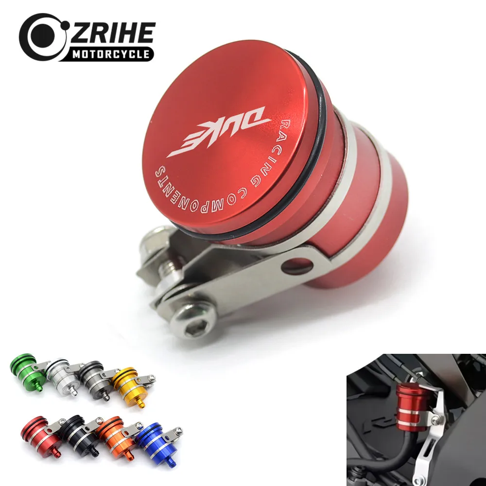 ZRIHE Motorcycle Brake Fluid Reservoir Clutch Tank Oil Fluid Cup For Duke 990 2005-2017 690 Duke 2008-2011 990 Duke 690