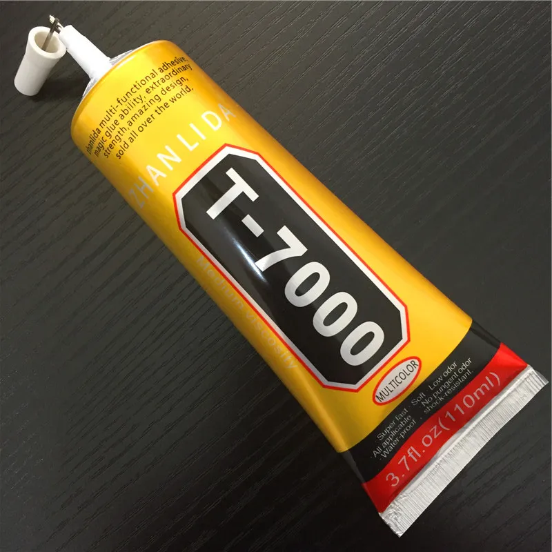 

10pc T7000 110ml Multipurpose Adhesive Rhinestone DIY Phone Screen Frame Epoxy Resin Sealant Super Black Liquid Glue DHL Shiping