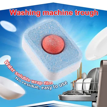 

30Pcs Dishwasher Detergent Concentrated Rinse Block Powerball Dish Tabs Cleaning Dishwashing Tablets FP8
