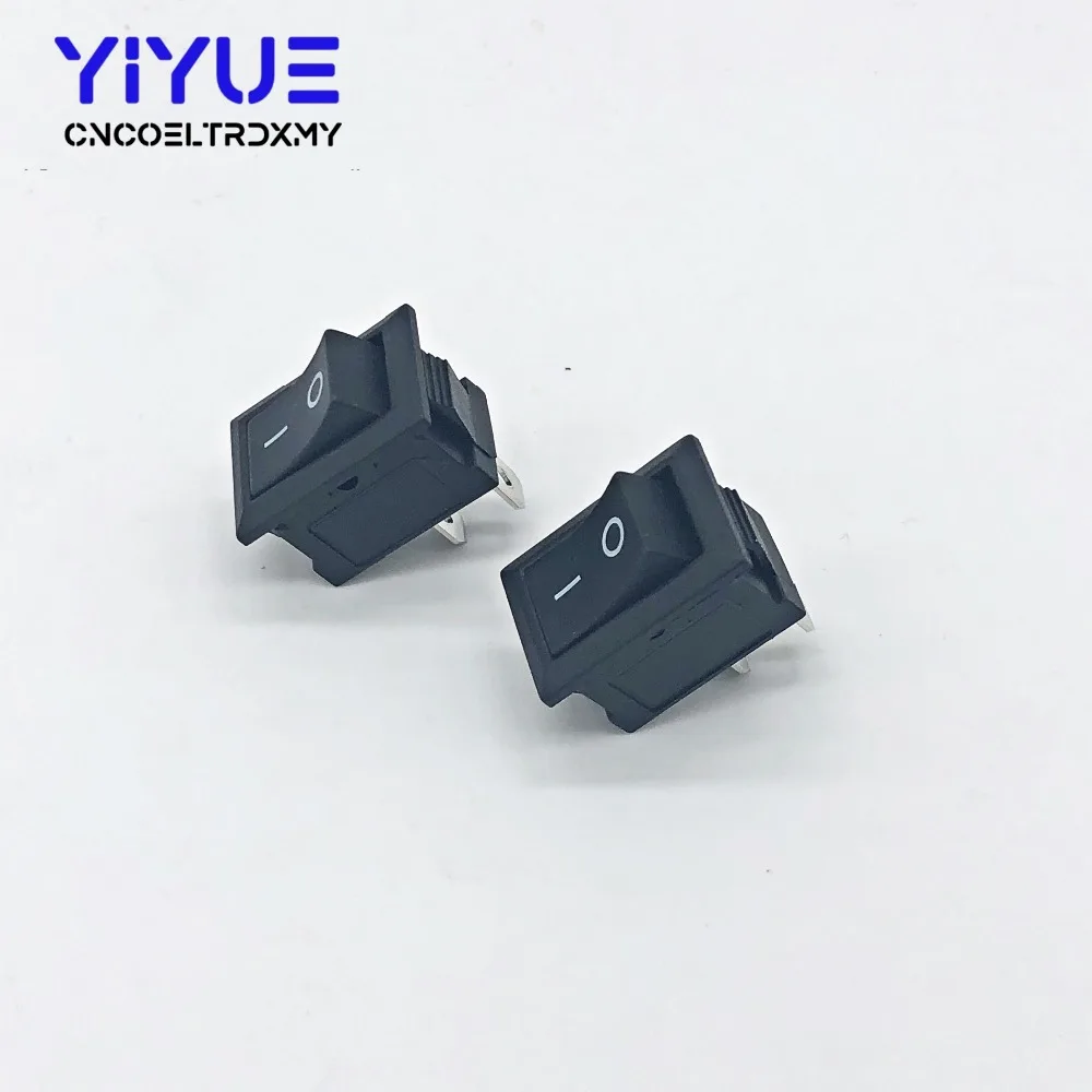 

10pcs/lot BLACK RED 15*21mm 2PIN ON/OFF Boat Rocker Switch 6A 250VAC/10A 125VAC