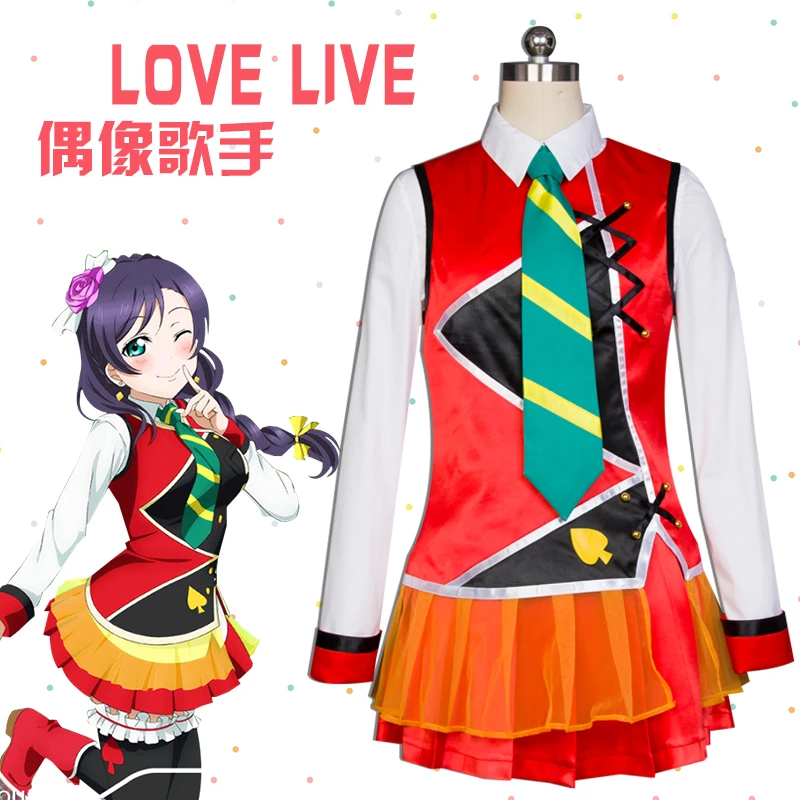 Япония Аниме Lovelive всех задействованных Нозоми Тодзио солнечный день песня Рождество Маскарадный костюм женское платье + Интимные