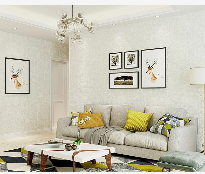 Современные минимализм сплошной цвет наклейки обои элегантная, для гостиной украшения стены стикеры Самоклеющиеся Обои QT022