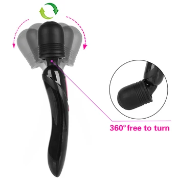 10 Frequency USB Rechargeable AV Magic Wand Sex Shop for Adult Powerful Vibrator Vagina Massager Sex Toys for Women Masturbation 3