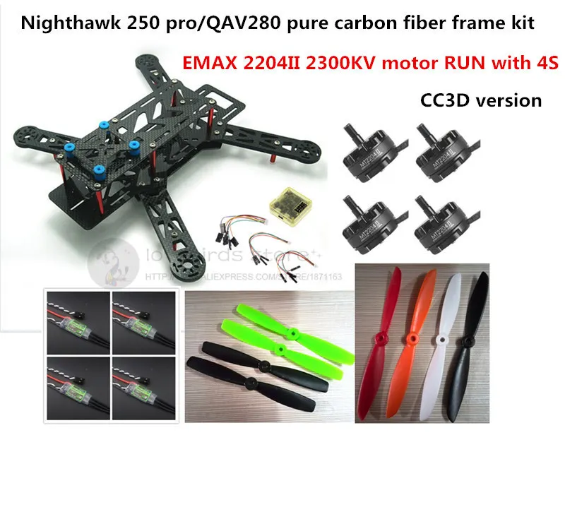DIY mini font b drone b font FPV race quadcopter Nighthawk 250 pure carbon frame run
