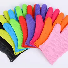 12 шт., для пищевых продуктов термостойкие толстые силиконовые Кухня печь для барбекю перчатки для готовки рукавица для Гриль-барбекю прихватка перчатка для выпечки