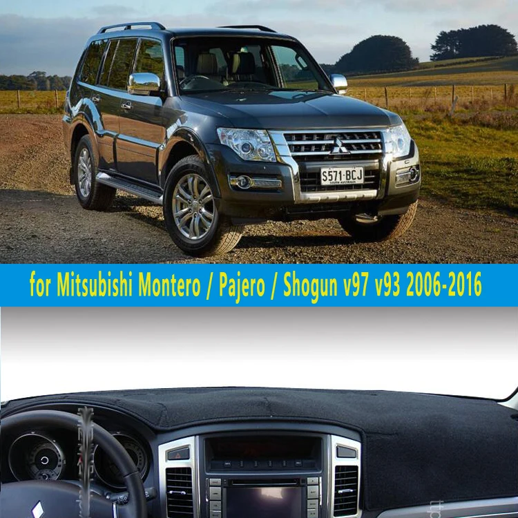 

car dashmats car-styling dashboard cover for Mitsubishi Montero Pajero Shogun v97 v93 2006 2007 2012 2013 2014 2015 2016 2017