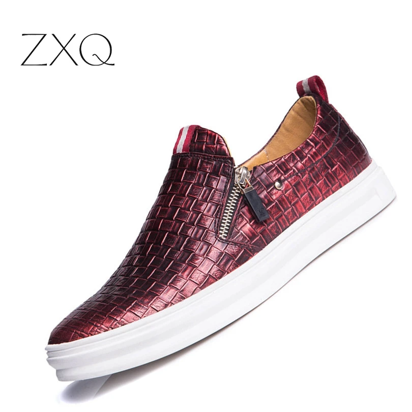 

Big Size 47 Fashion Breathable Retro Men Shoes Luxury Brand 2017 Leather Men Casual Shoes Loafers Student Platform Shoes
