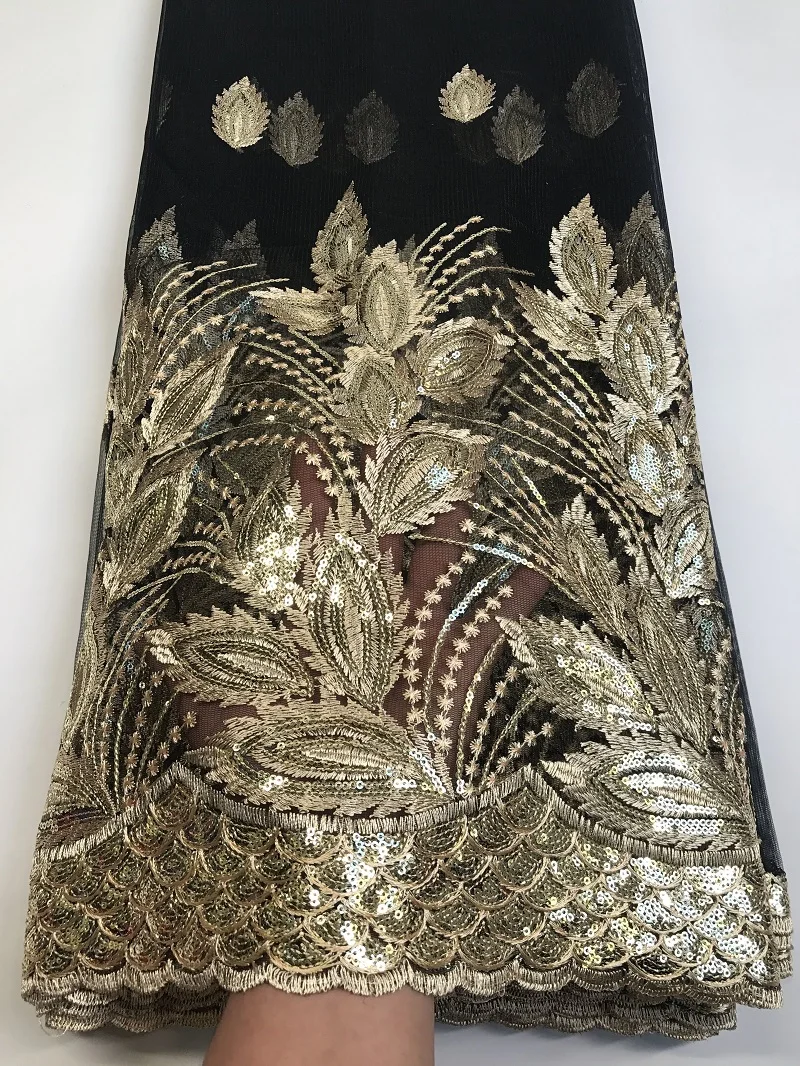Африканская кружевная ткань вышитые нигерийские кружева ткань для невесты высокое качество Французский Тюль кружевная ткань для женщин AMZ559 золото