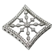 Beadsnice 925 пробы Серебряное ожерелье ювелирные изделия ручной работы подарочные аксессуары квадратная застежка