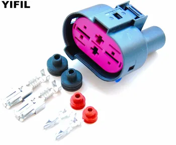 

2/4/10pcs/lot 4 Pin/Way Waterproof Electrical Fan Controller Connector Sub Air Pump Plug For AUDI VW Skoda VAG 1J0906234