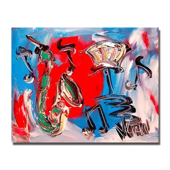 

Beautiful Red and Blue Canvas Paintings for Living Room Wall High Quality Cheap Modern Abstract Oil Painting Handpainted Art