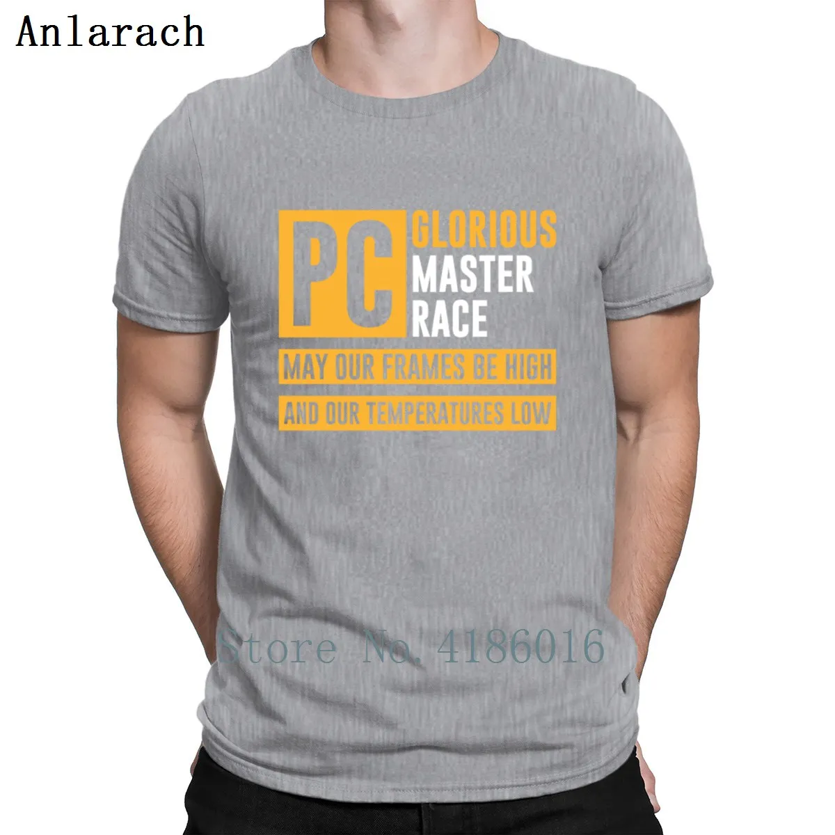 Pcmr компьютерная игровая футболка Master Race Вязаная с круглым вырезом отличные