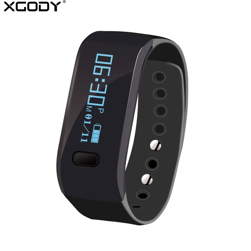 

XGODY Wrist Bracelet Bluetooth 4.0 Smart Band Remote Capture Call Message Reminder Smartband Wristband for iPhone Xiaomi Phone