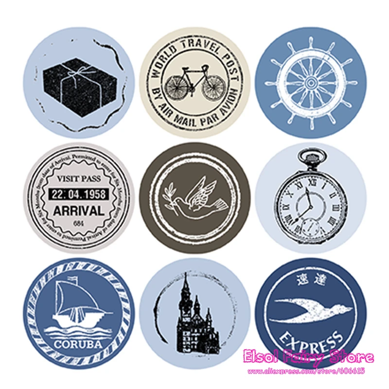 

Lovely Round Paper Seal sticker / Creative Point Decoration Sticker Index Stickers For Party Favor Gift Bag Candy Box Decor