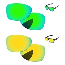 24K золотой и изумрудно-зеленый 2 пары поляризованных сменных линз для отправки 2 Солнцезащитные очки Рамка UVA& UVB защита