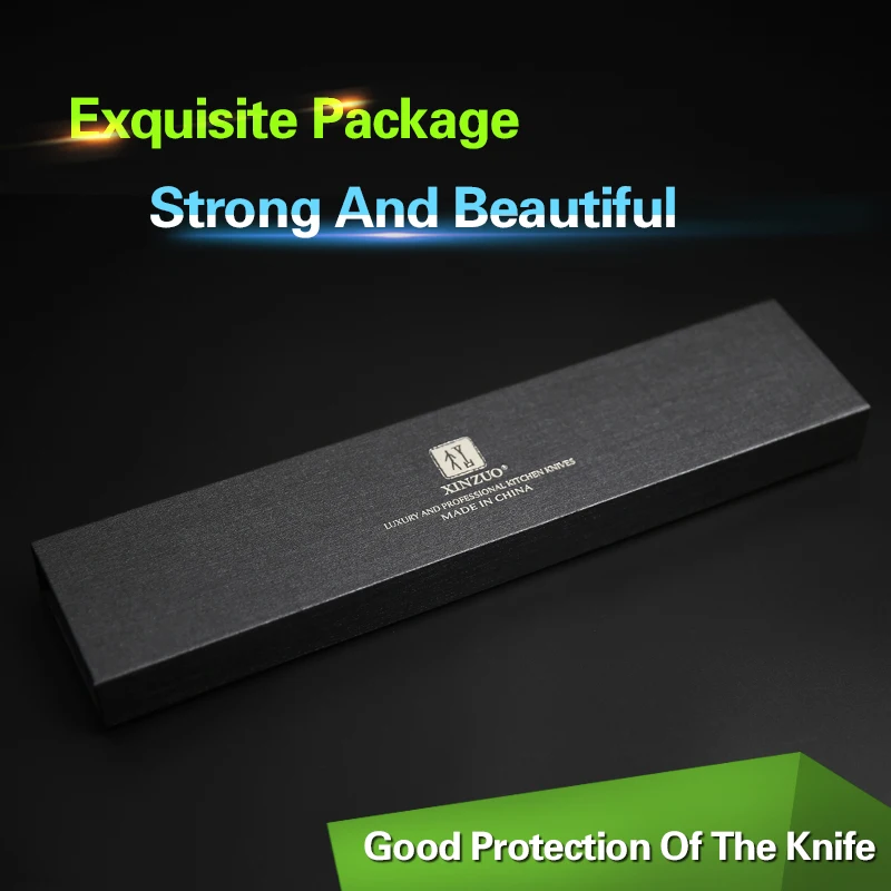 XINZUO 7'' Nakiri Knife 3 Layer 440C Core Clad Steel Chinese Kitchen Knives Stainless Steel Carving Vegetable Knife G10 Handle