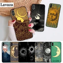 

Lavaza Sun and moon Black Silicone Case for iPhone 5 5S 6 6S Plus 7 8 X XS Max XR