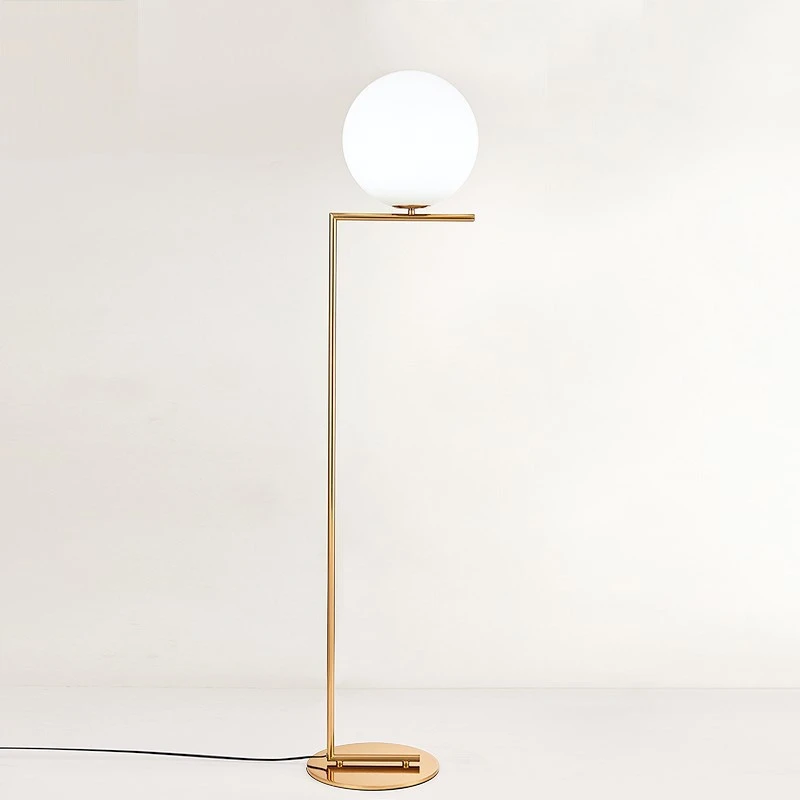 tall white floor lamp