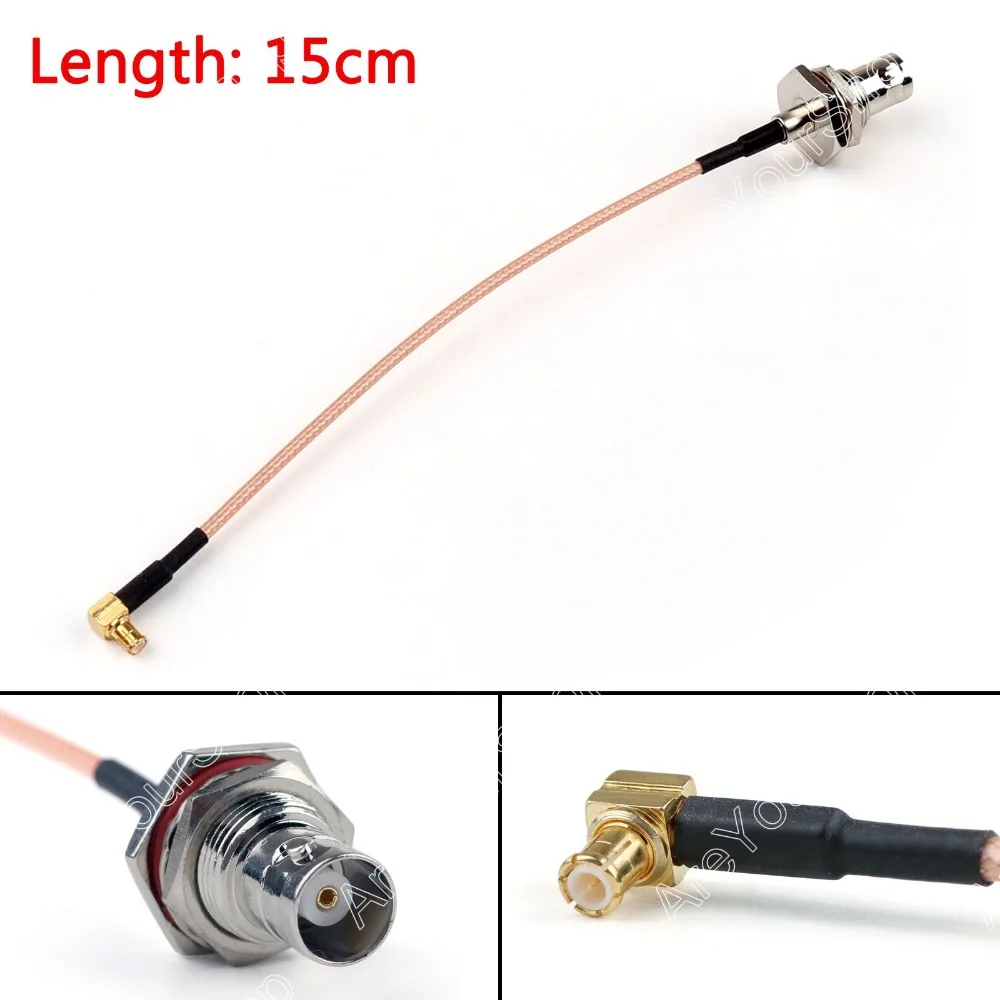 

Areyourshop Sale 15cm Cable BNC Female Jack To MCX Male Plug Right Angle RG316 6in Jumper Pigtail M