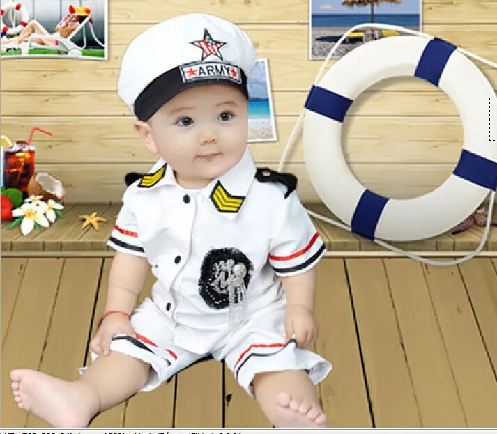 Baby Infant Clothes Dress Girl Outfit navy costume party birthday newborn photography props summer 0-12 months