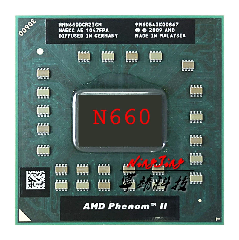 AMD Phenom II Dual-Core Mobile N660 3.0 GHz Dual-Core Dual-Thread CPU Processor HMN660DCR23GM Socket S1 core processor