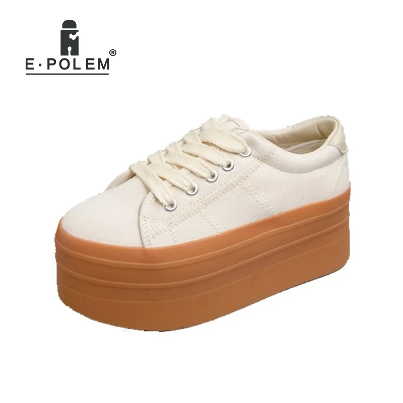 cream platform shoes