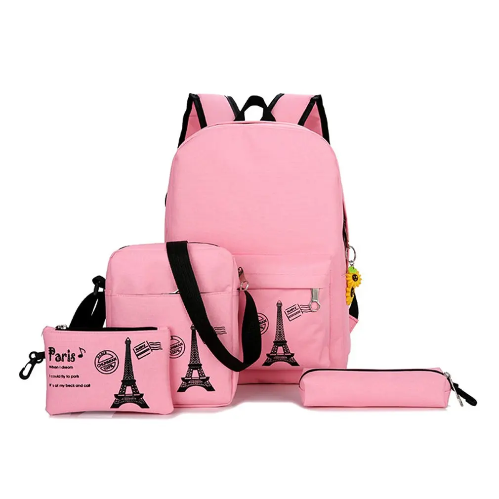 

Fashion Canvas Backpack 3 Pcs/set Women School Backpacks Schoolbag For Teenagers Girls Student Book Bag Boys Satchel Moclila