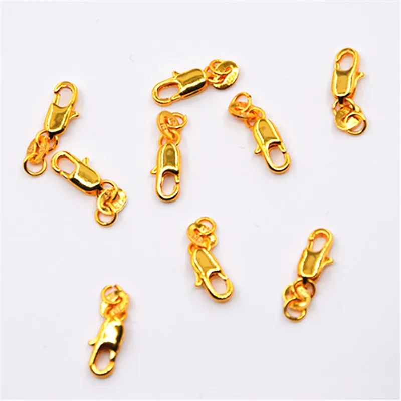 Застежка лобстер из желтого золота 18 кг 10 шт. 24 часа кг|gold filled lobster clasp|lobster claspgold clasps