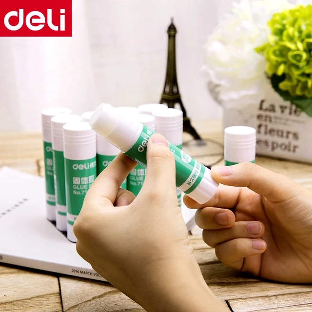 Clearance Sale 12pcs/ Box Deli High-viscosity Solid Glue Quick-drying And  Durable Glue Stick School Student Office Supplies 