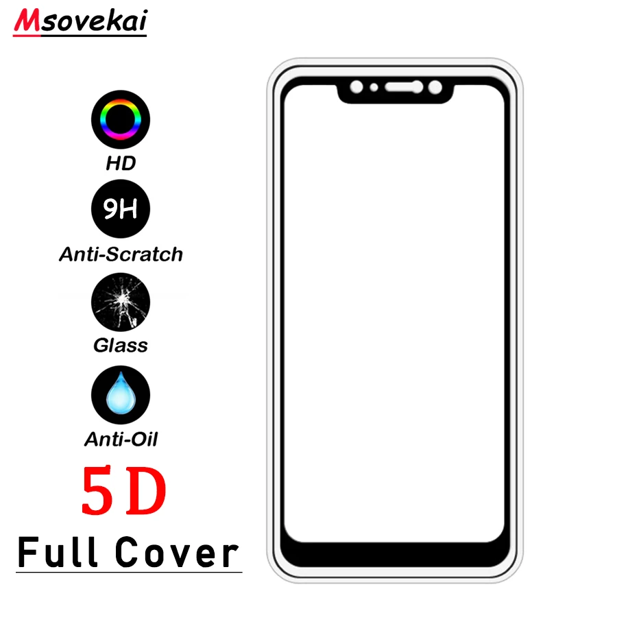 Для Xiaomi Redmi Note 6 Pro 5 Plus 6A S2 Y1 Y2 lite Черная Акула Note5A 5D 2.5D с уровнем твердости 9 H полное