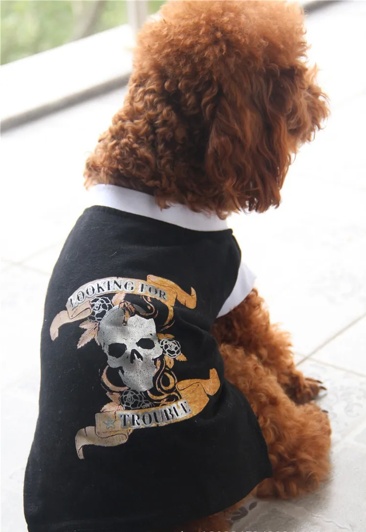 Одежда для собак Летняя Одежда для питомцев продукт для домашних животных футболка одежда для собак Одежда для собак