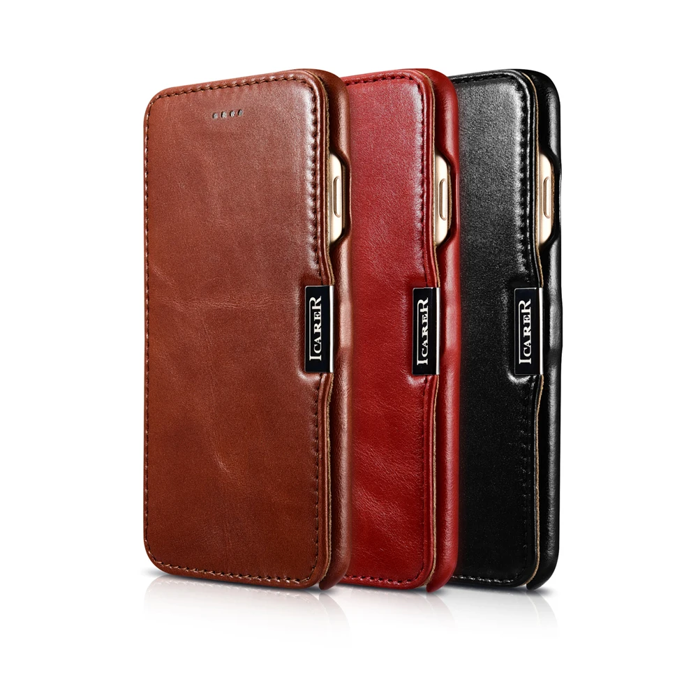bilder für Icarer für iPhone 7 Plus Fall Leder für iPhone 7 Fall echtes Leder Magnetic Flip Folio Abdeckung für iPhone 6 6 s Schwarz braun bilder für Icarer für iPhone 7 Plus Fall Leder für iPhone 7 Fall echtes Leder Magnetic Flip Folio Abdeckung für iPhone 6 6 s Schwarz braun