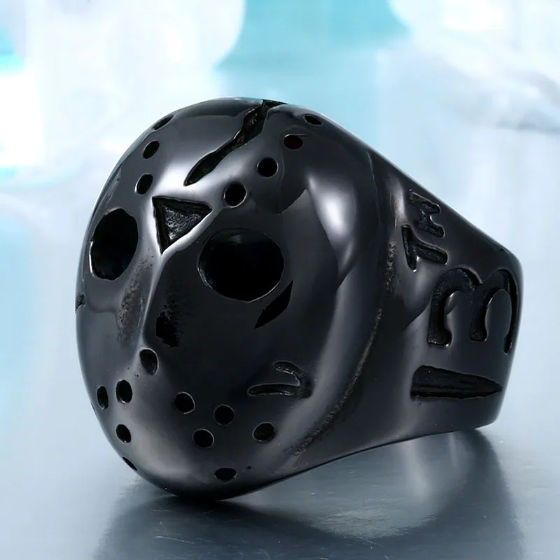 Hockey Jewelry Men Rings Hockey Steel Men Rings Hockey Jason Mens