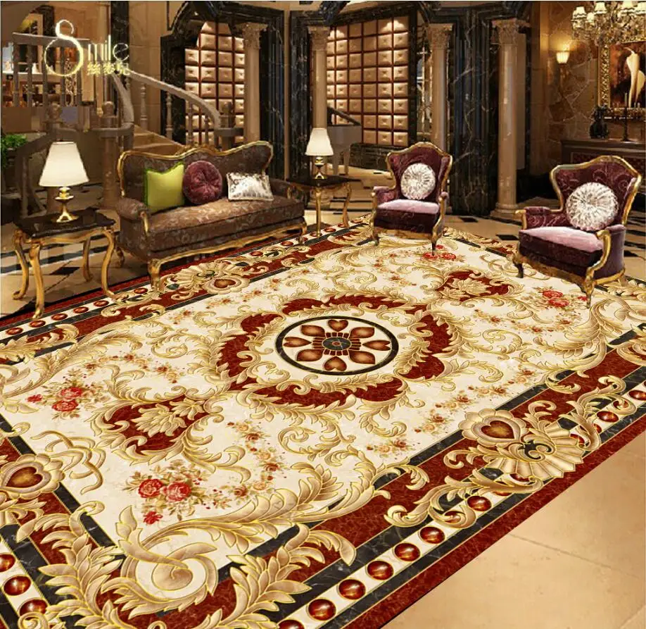 beibehang Custom photo floor painting wallpaper European ceiling ceiling continental carpet parquet PVC self adhesive floor beibehang Custom photo floor painting wallpaper European ceiling ceiling continental carpet parquet PVC self adhesive floor
