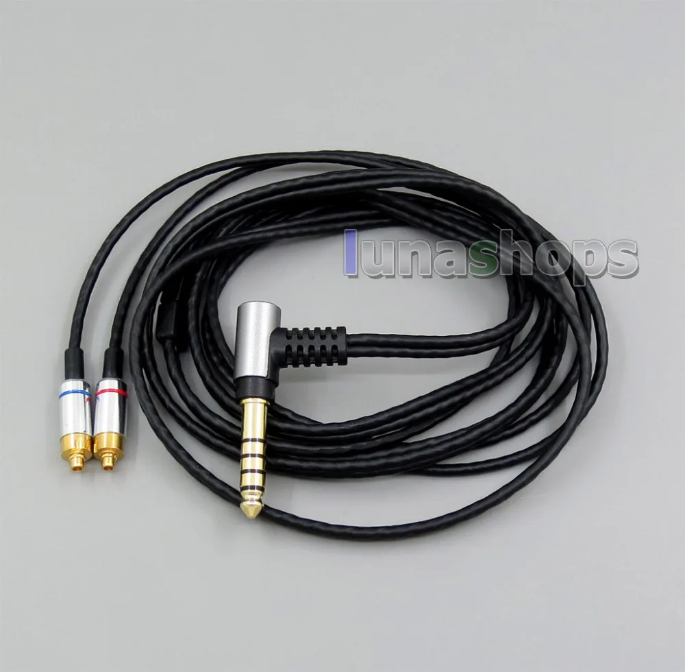 3,5 мм 4,4 мм 2,5 мм наушники посеребренный кабель для DUNU DN-2002 2BA T5 2 динамические гибридные наушники LN006319