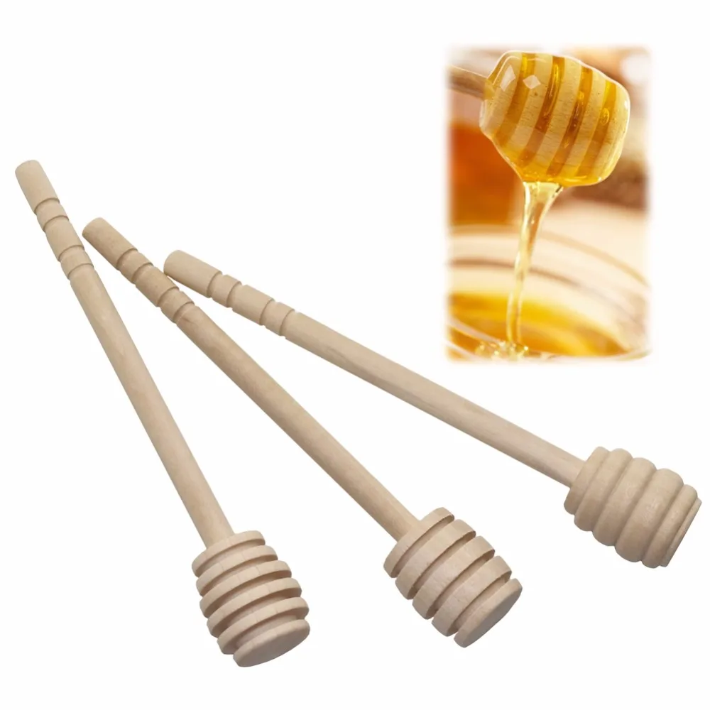 

5 Pcs Beekeeping Honey Tools Wood Honey Splash Bar Stirring Rod Hammer Bee Tool