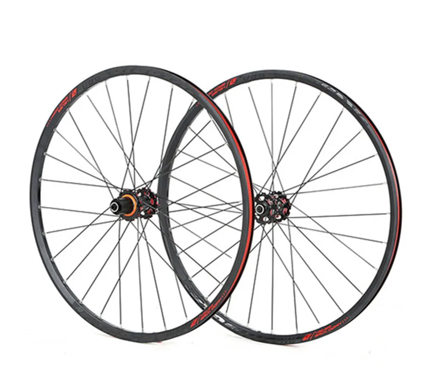 Горный велосипед 26 дюймов колеса из углеродного волокна герметичный подшипник колеса 27,5 29 дюймов сплав обод QR/Thru-axis