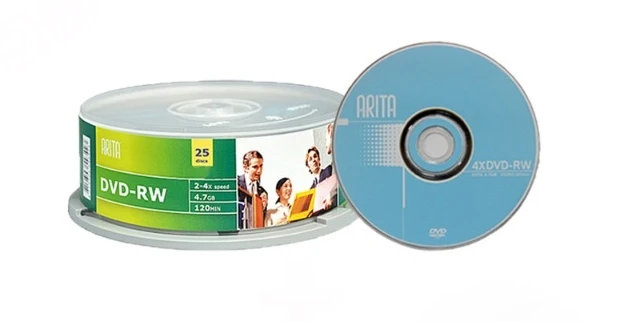 Арита перезаписываемый DVD-RW 4,7 ГБ 4X25 шт./партия