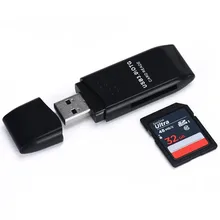 Malloom Мини Высокая скорость передачи данных 5 Гбит/с USB 3,0 Micro SD/SDXC TF Card Reader адаптер для портативных ПК компьютер Черный
