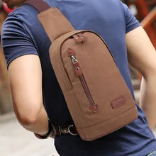 020418 новая популярная мужская холщовая сумка-мессенджер Мужская нагрудная сумка
