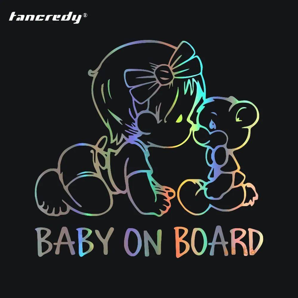 

Car Stickers Decals Bear Baby On Board Sticker Car Bumper Sticker Car Styling Decoration Car Door Body Window Vinyl Stickers