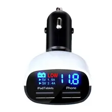NUEVA 3.4A Dual USB Cargador de Coche de $ number puertos usb Adaptador de Corriente cargador de Teléfono para el Teléfono Inteligente pantalla Led voltaje usb accesorio