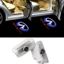 2X Car Styling Car Welcome Door Light for Infiniti FX35 X25 G25 G37 M25 M35 QX JX Voyant De Porte De Voiture No Drilling