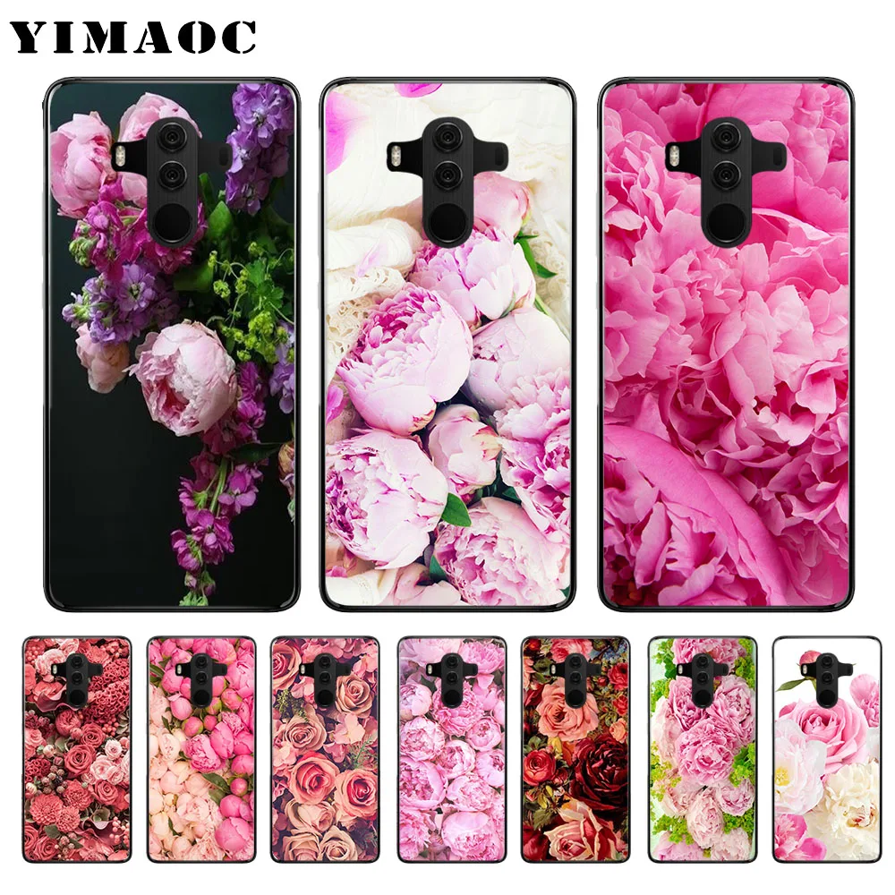 YIMAOC Цветок Пион на вазе мягкий чехол для huawei Y5 Y6 Y7 Prime Y9 mate 10 20 Lite Pro Nova 2i 3 3i 4 |