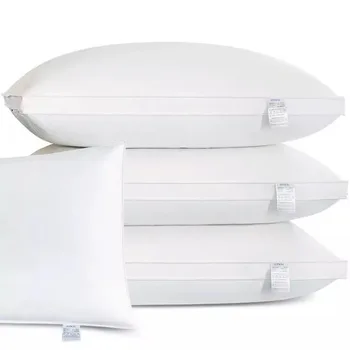 

Pillows for Sleeping Down Pillow 100% Cotton Pillow Cover Downproof Queen Set of 2 White