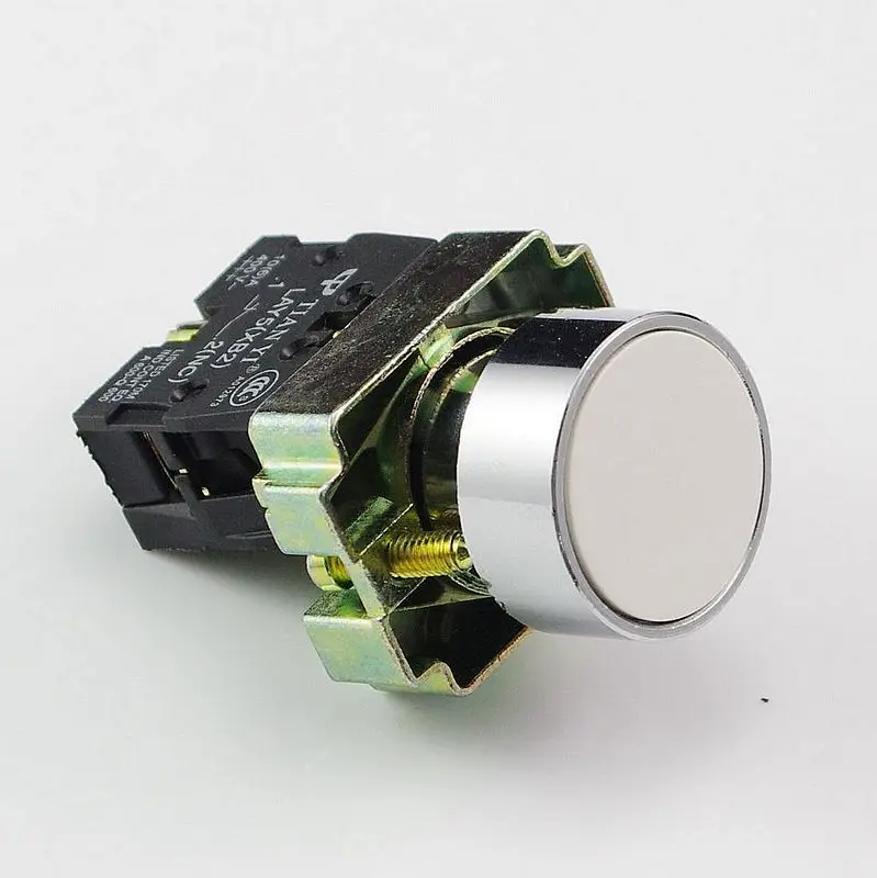 

5 шт. 1 N/O XB2BA11C мгновенная белая кнопка замыкания заменяет