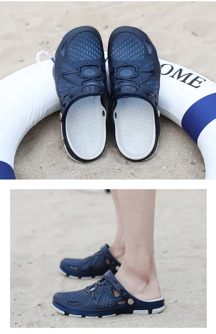 Мужские сандалии; летние шлепанцы; мужские повседневные пляжные ботинки; недорогие мужские сандалии; водонепроницаемая обувь; Sandalia Masculina