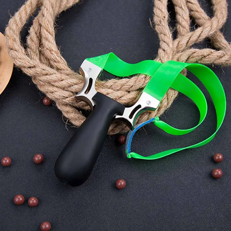 Quality High Velocity Rubber Slingshot Catapult Pocket Outdoor Hunting