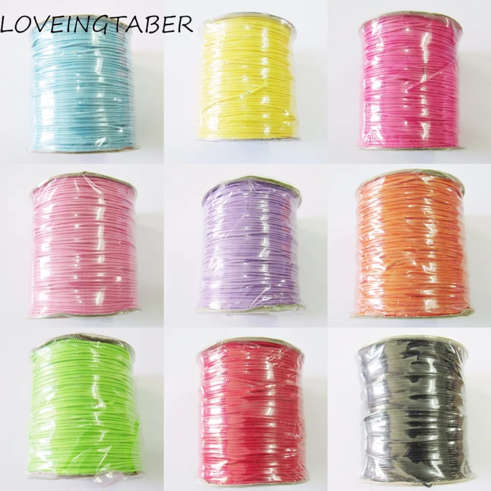 

Wholesale 1.5mm Size Waxed Thread /Polyester Cord /DIY Strong Jewelry (No stretch) Cord ( 1 roll/pc about 160meters)